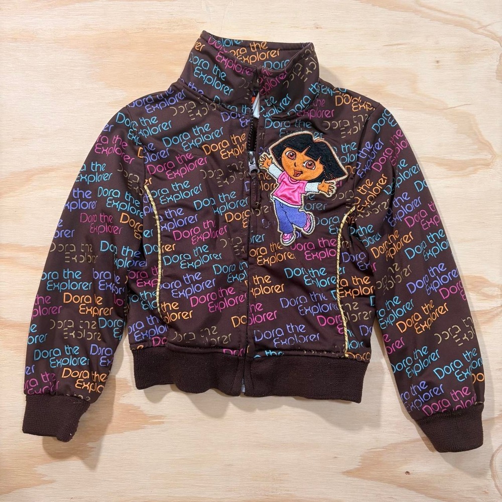 Vintage Y2k Dora The Explorer Jacket Toddler Girls Size 4 Nickeledeon